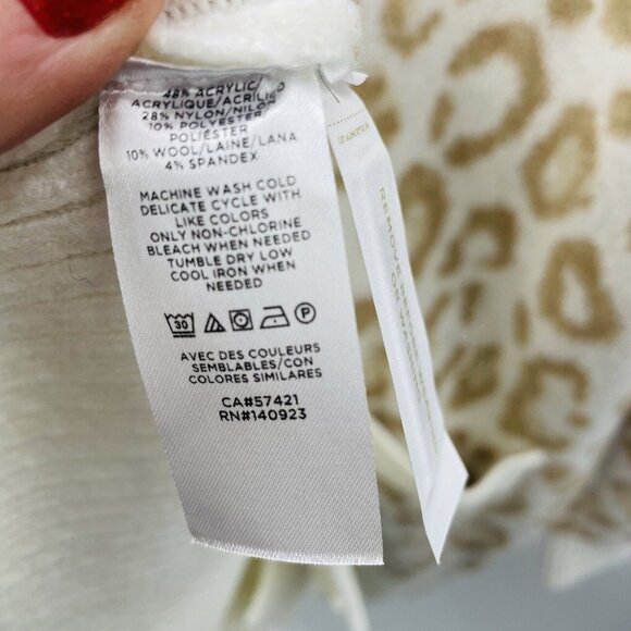 Ann Taylor LOFT Womens Size XL Leopard Print Boyfriend Cardigan Sweater $79 - Picture 8 of 8